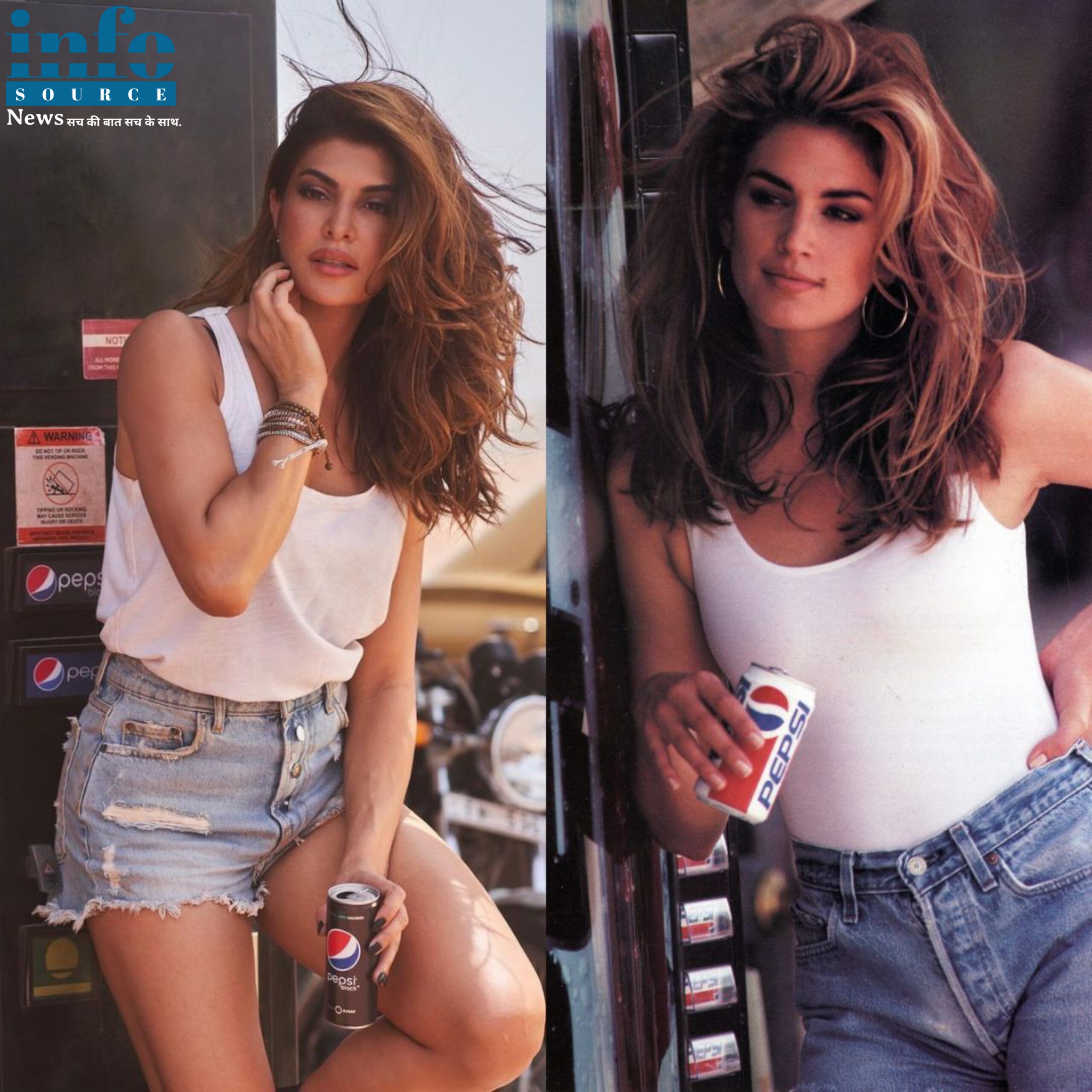 Jacqueline Fernandez Recreated The Iconic Cindy Crawford Beverage Ad from ‘92 info source news