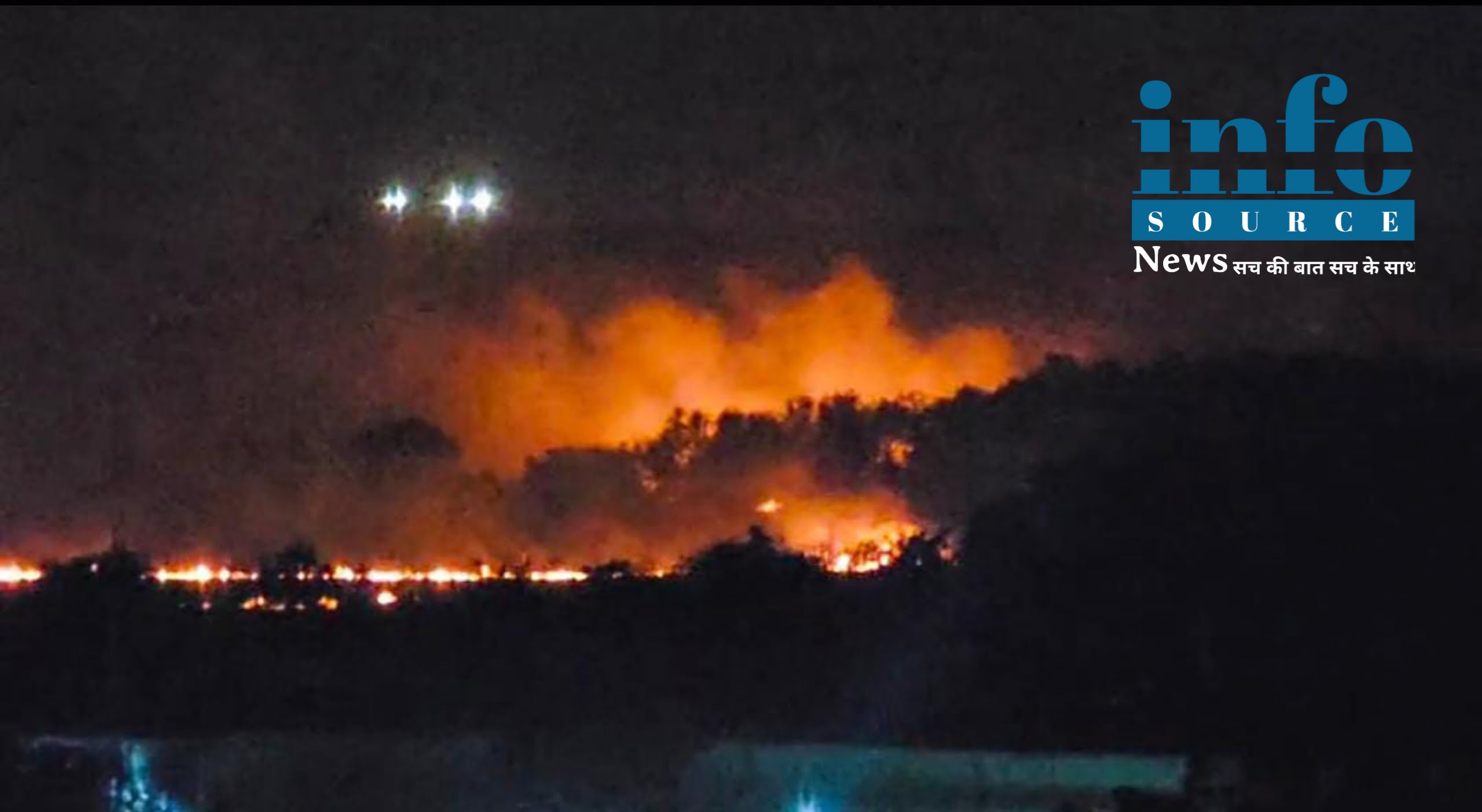 Nagpur News: Nagpur के Ambajhari Biodiversity Park को एक बार फिर आग ने अपनी लपेटे में ले लिया कई हेक्टर जंगल जलकर खाक हो गया। info source news