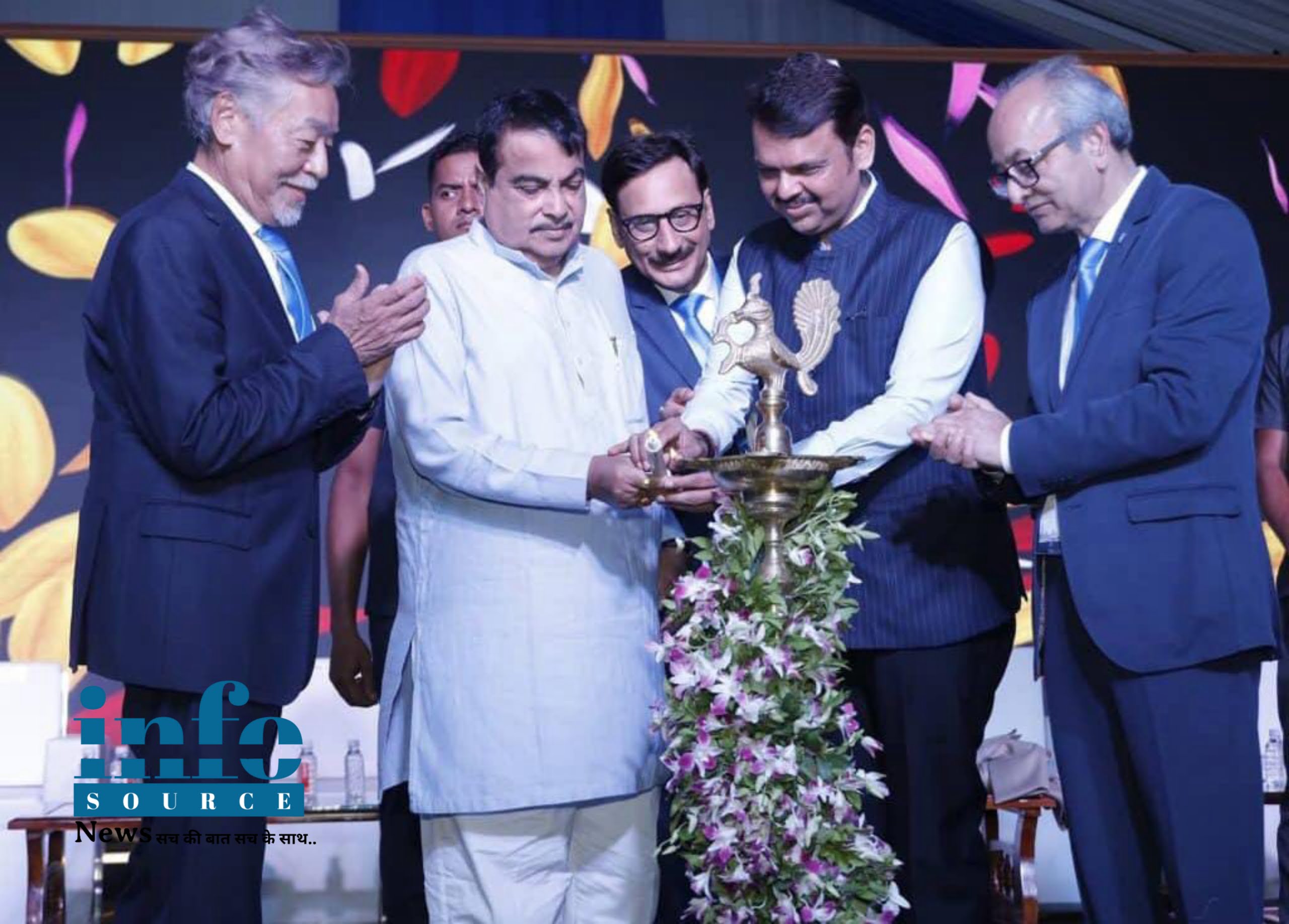 केंद्रीय मंत्री Nitin gadkari और उपमुख्यमंत्री Devendra fadnavis ने HORIBA का उद्घाटन Nagpur शहर में किया। info source news