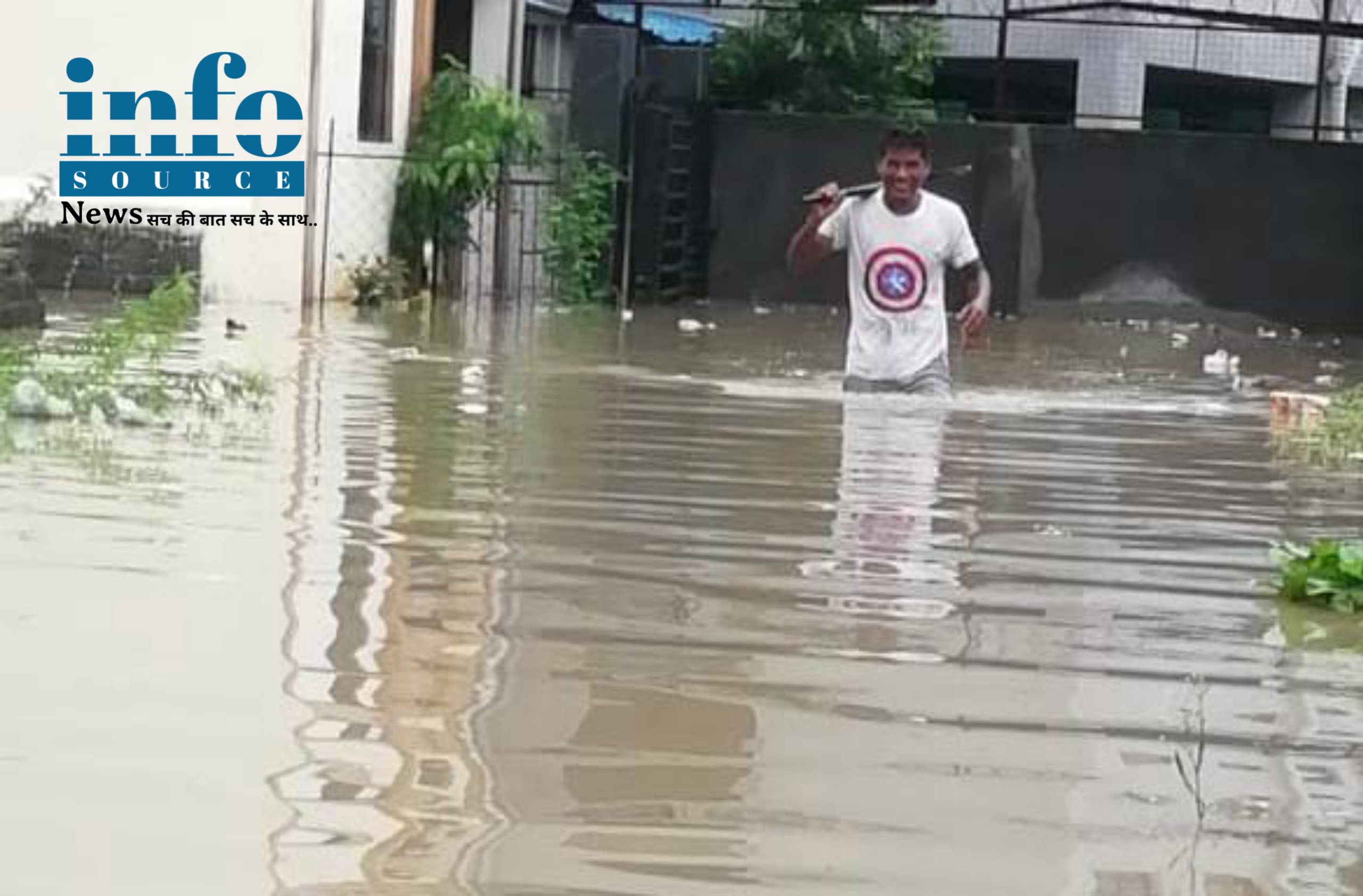 लगातार Tez Baarish के चलते Nagpur शहर हुआ पानी पानी यहां तक की सड़के भी नदिया बनी info source news