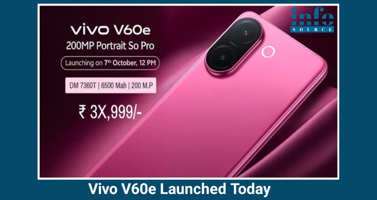 Vivo V60e Launched Today: 200MP कैमरा, 6,500mAh बैटरी और 90W फास्ट चार्जिंग के साथ New Game Changer