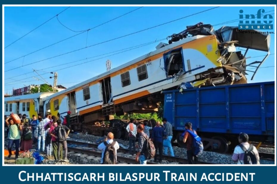 Chhattisgarh - Bilaspur Train Accident: मालगाड़ी से टकराई पैसेंजर ट्रेन 5 लोगों की Death हादसे के स्थान पर राहत कार्य जारी