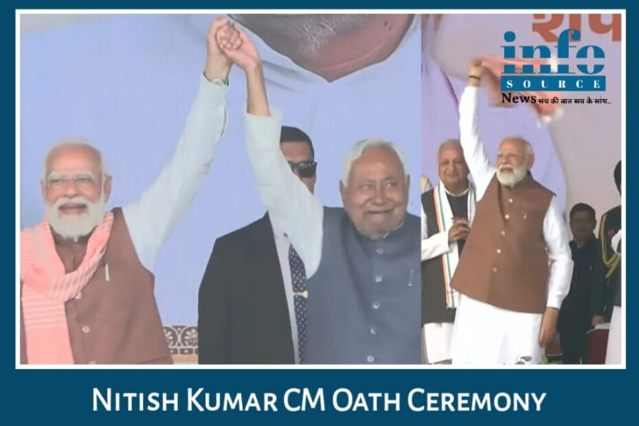 Nitish Kumar के 10वीं बार CM शपथ ग्रहण समारोह में नेताओं की मौजूदगी और जनता की Massive भीड़ ने इसे एक Grand Celebration में तब्दील कर दिया