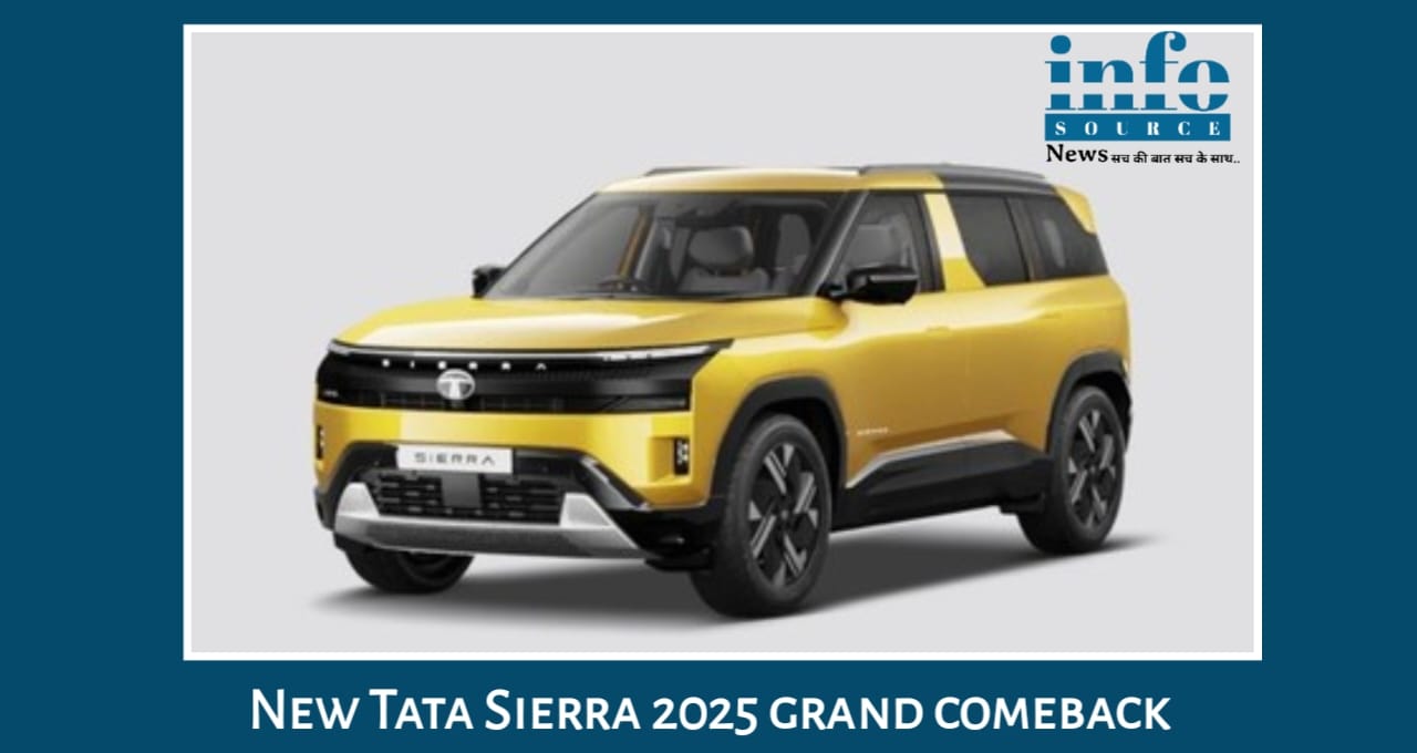 New Tata Sierra 2025 का Grand Comeback A Truly Powerful & Premium SUV Experience India के लिए An Iconic & Stunning Lifestyle SUV अब Modern Look के साथ