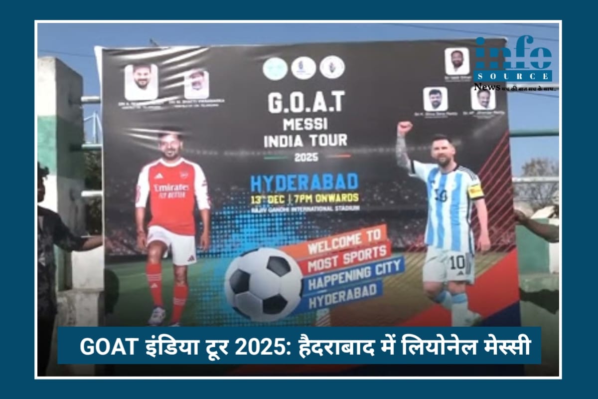 GOAT India Tour 2025: Hyderabad में Lionel Messi का Grand Welcome, GOAT India Tour बना Superhit