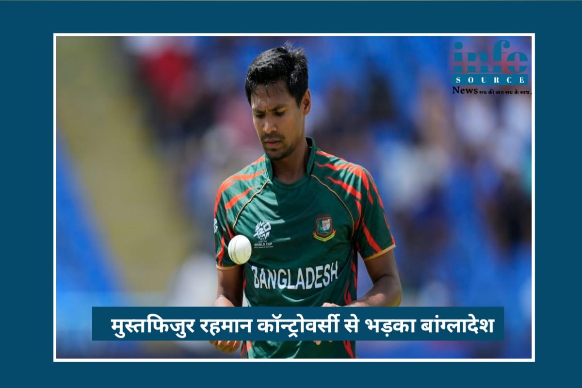 Breaking Update: Mustafizur controversy से भड़का बांग्लादेश, T20 World Cup 2026 पर संकट, बांग्लादेश ने भारत से मैच हटाने की मांग की