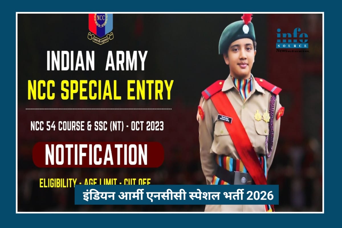 Indian Army NCC Special Entry 124 Course 2026 में Golden Opportunity युवाओं के लिए, 76 पदों पर भर्ती
