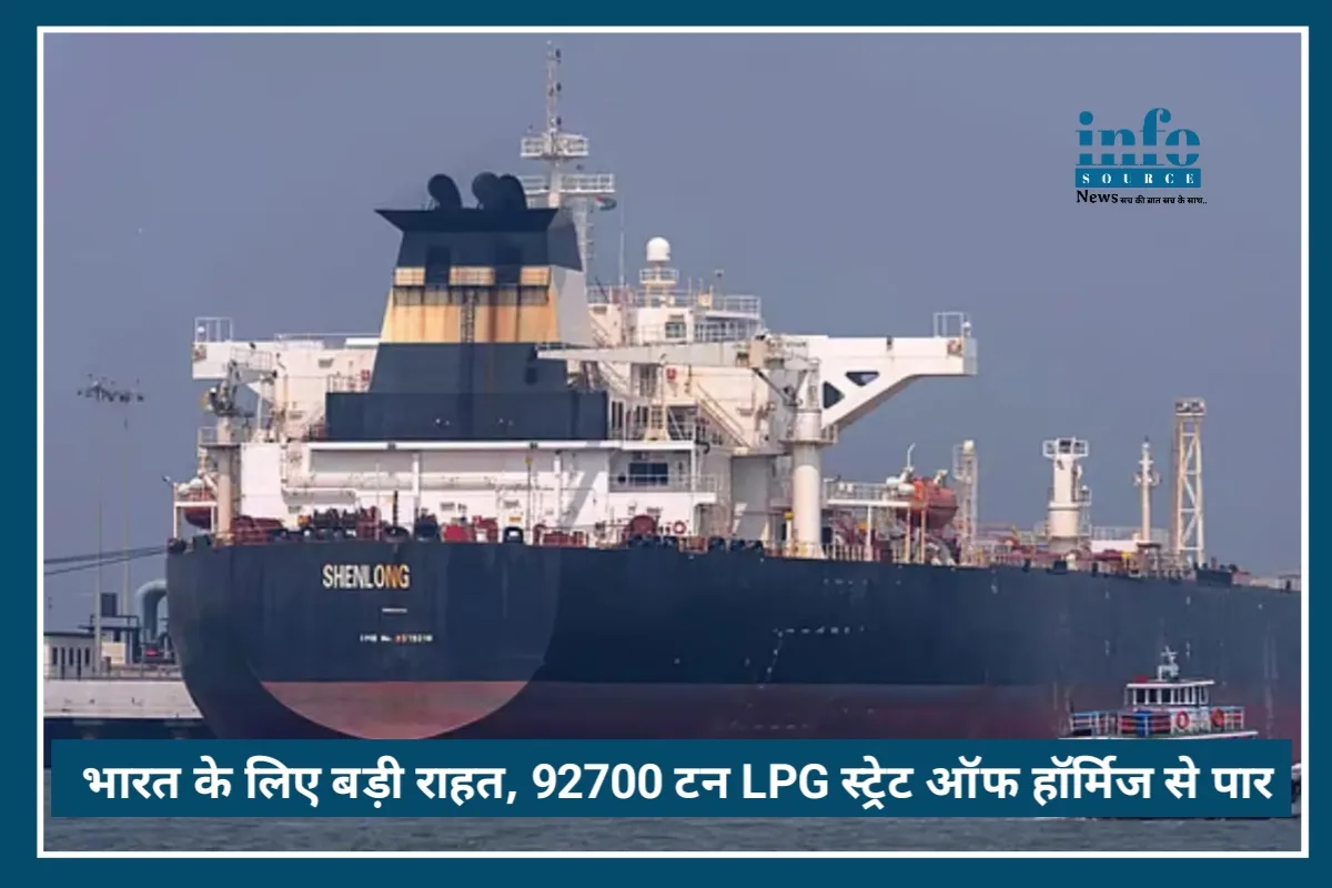 Big Relief: भारत के लिए बड़ी राहत, 92,700 टन LPG लेकर दो जहाज़ सुरक्षित Strait of Hormuz पार