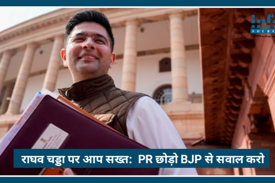 Raghav Chadda पर AAP सख्त: 'Soft PR छोड़ो, Parliament में BJP से सवाल करो'