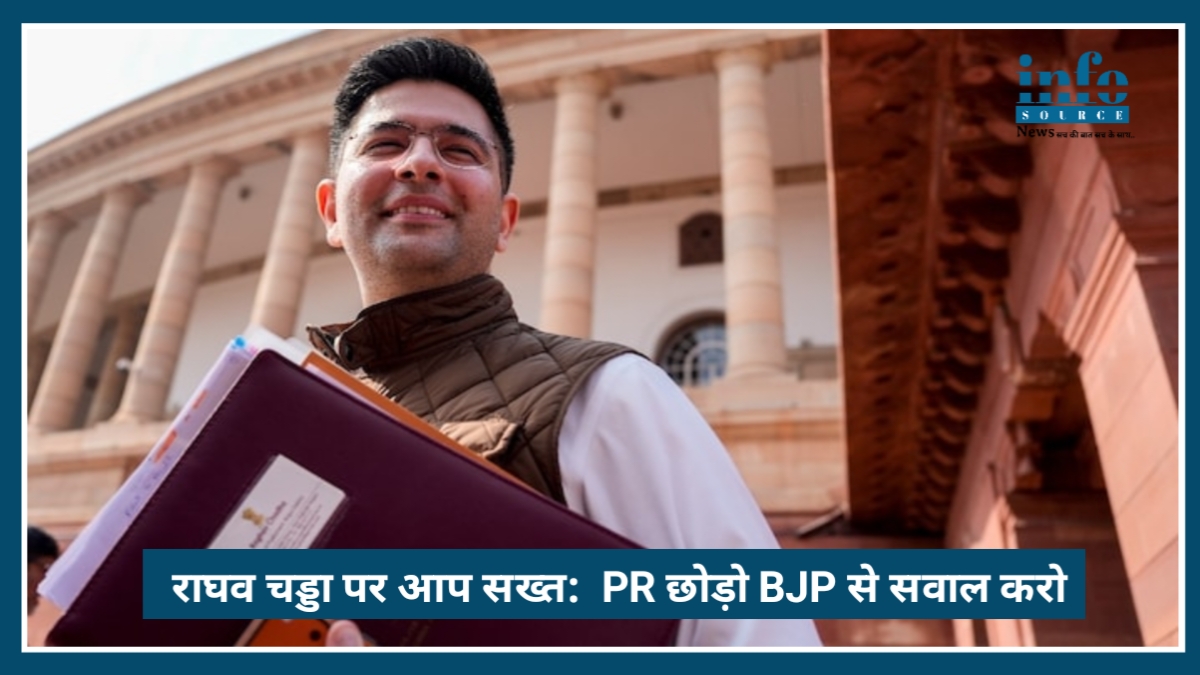 Raghav Chadda पर AAP सख्त: 'Soft PR छोड़ो, Parliament में BJP से सवाल करो'