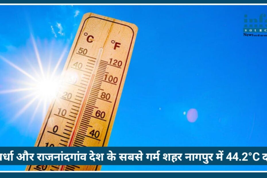 Vidarbha में भीषण गर्मी का Calamity: Wardha और Rajnandgaon देश के सबसे गर्म शहर, Nagpur में 44.2°C दर्ज