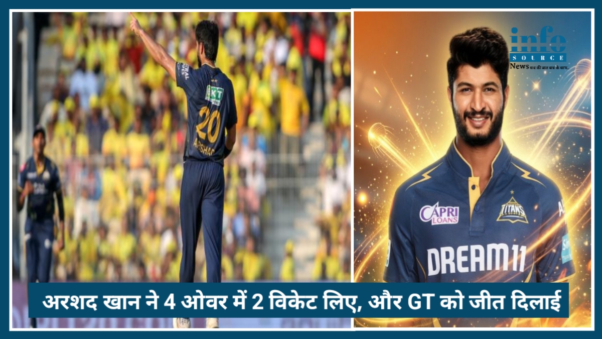 IPL 2026 CSK vs GT: Arshad Khan ने मैच में डाला असर, 2 wickets लेकर GT को दिलाई बढ़त