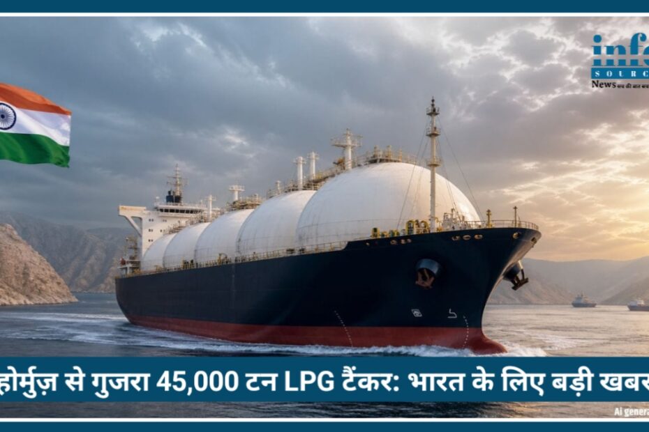 Strait of Hormuz से गुजरा 45,000 टन LPG टैंकर: भारत के लिए क्यों है यह Big खबर?