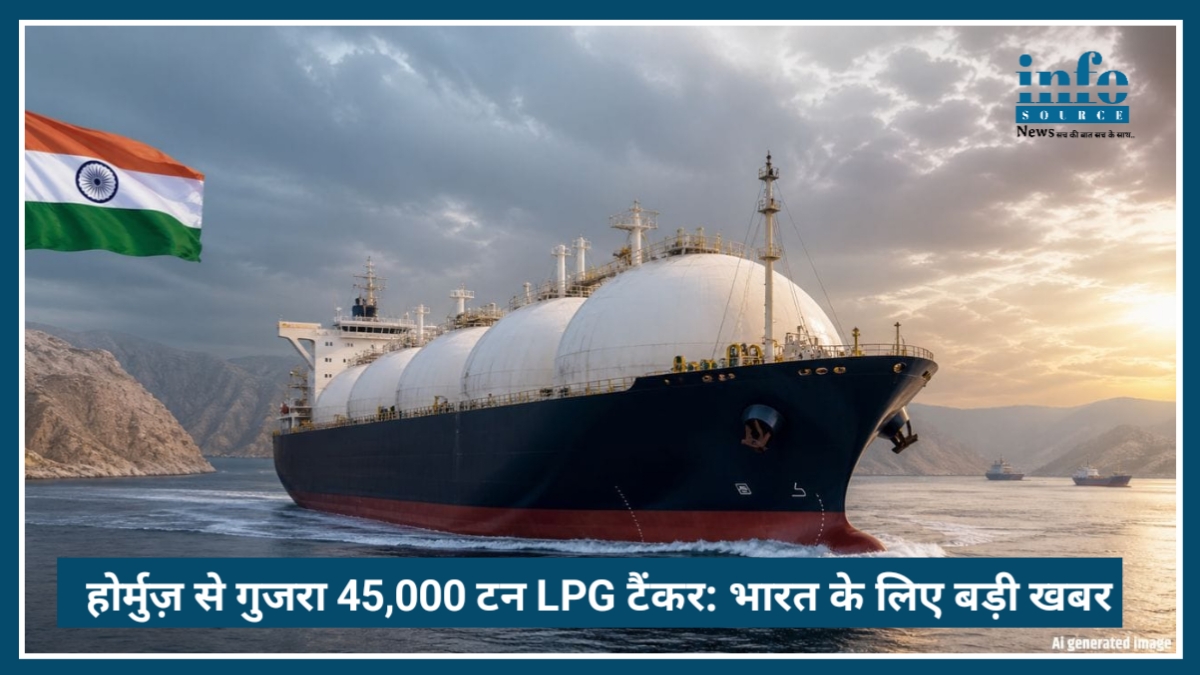 Strait of Hormuz से गुजरा 45,000 टन LPG टैंकर: भारत के लिए क्यों है यह Big खबर?