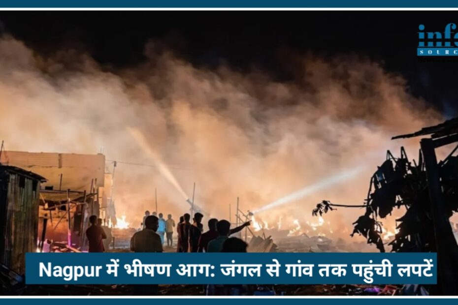Nagpur में Fierce आग: जंगल से गांव तक पहुंची लपटें, 40 से ज्यादा घर जलकर राख
