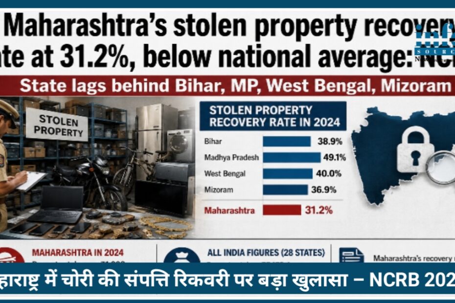 Maharashtra में चोरी की संपत्ति रिकवरी पर Big खुलासा – NCRB 2024 रिपोर्ट