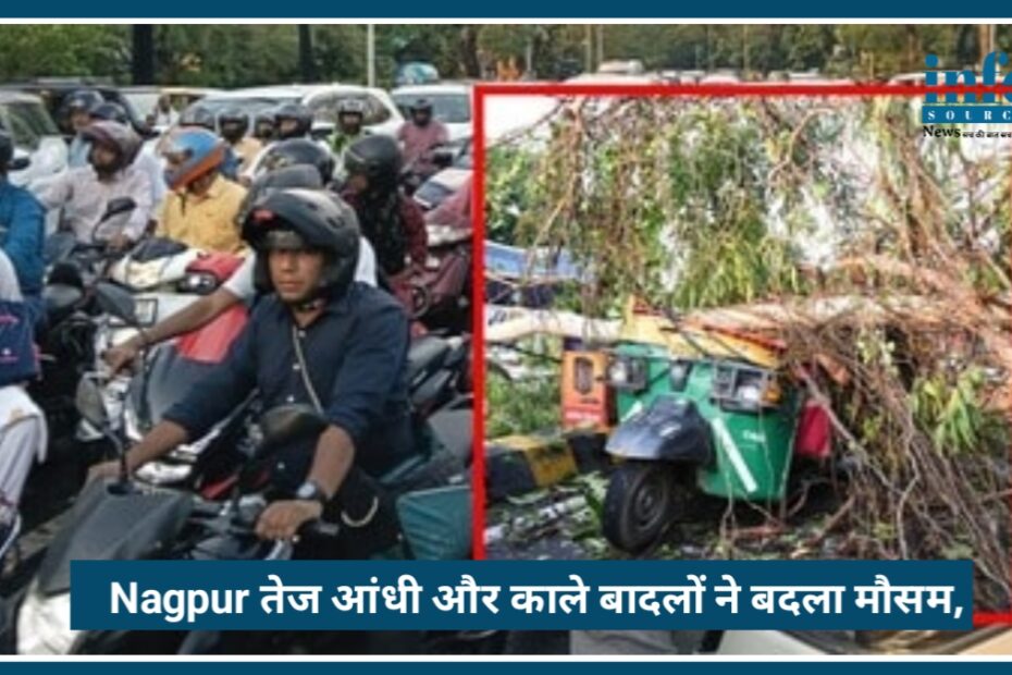 Nagpur Weather Update 2026: तेज आंधी और काले बादलों ने बदला मौसम, उमस से लोग Troubled