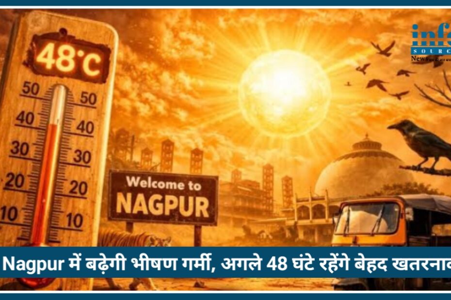 Nagpur में बढ़ेगी भीषण गर्मी, अगले 48 घंटे रहेंगे बेहद खतरनाक, Heatwave Alert