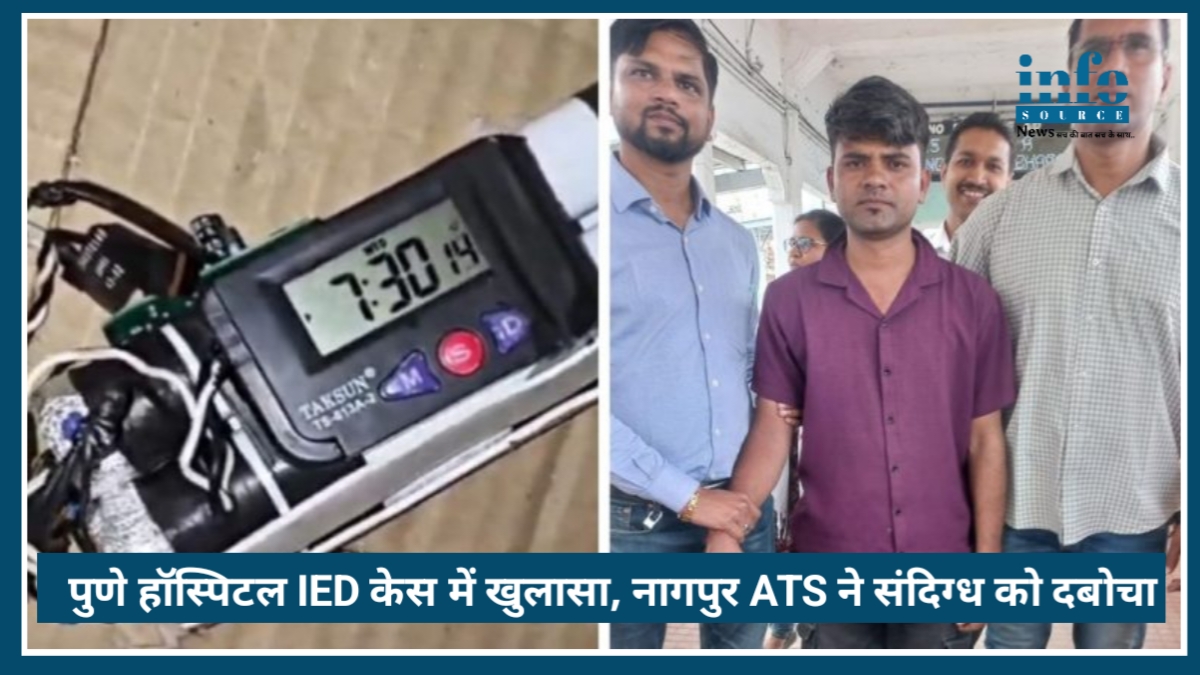 Pune Hospital IED Case में बड़ा खुलासा, Nagpur ATS ने Suspect को ट्रेन से दबोचा