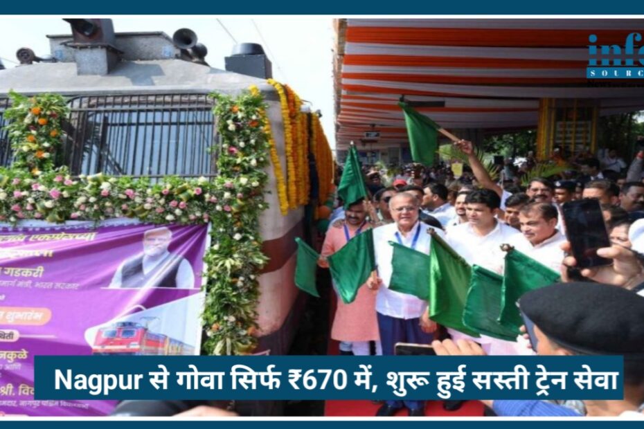Nagpur से Goa सिर्फ ₹670 में, शुरू हुई सस्ती ट्रेन सर्विस, Nagpur-Madgaon Express बनी यात्रियों की पहली पसंद