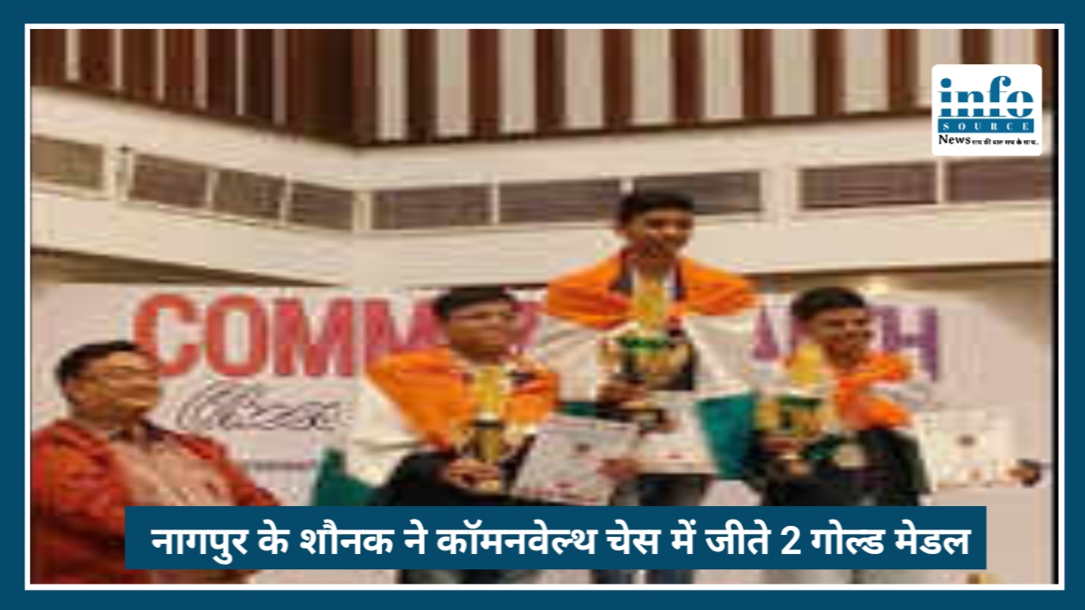 Commonwealth Chess Championship में चमके Nagpur के Shaunak, जीते 2 गोल्ड मेडल
