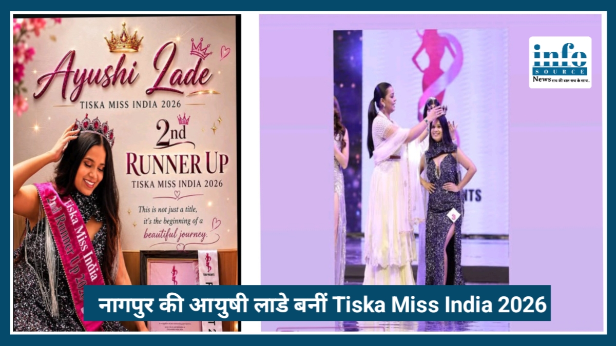 Nagpur की Ayushi Lade बनीं Tiska Miss India 2026, जीते कई खास खिताब