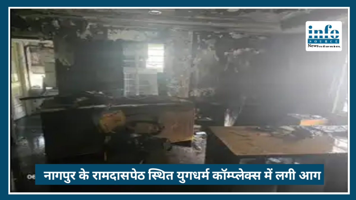 Nagpur के Ramdaspeth स्थित युगधर्म कॉम्प्लेक्स में लगी आग, Fire Brigade ने टाला बड़ा हादसा