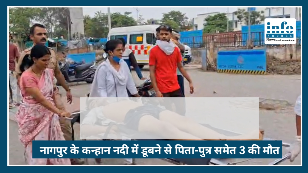 Nagpur के Mahadev Ghat में बड़ा हादसा: कन्हान नदी में डूबने से पिता-पुत्र समेत 3 की मौत, परिवार में मातम