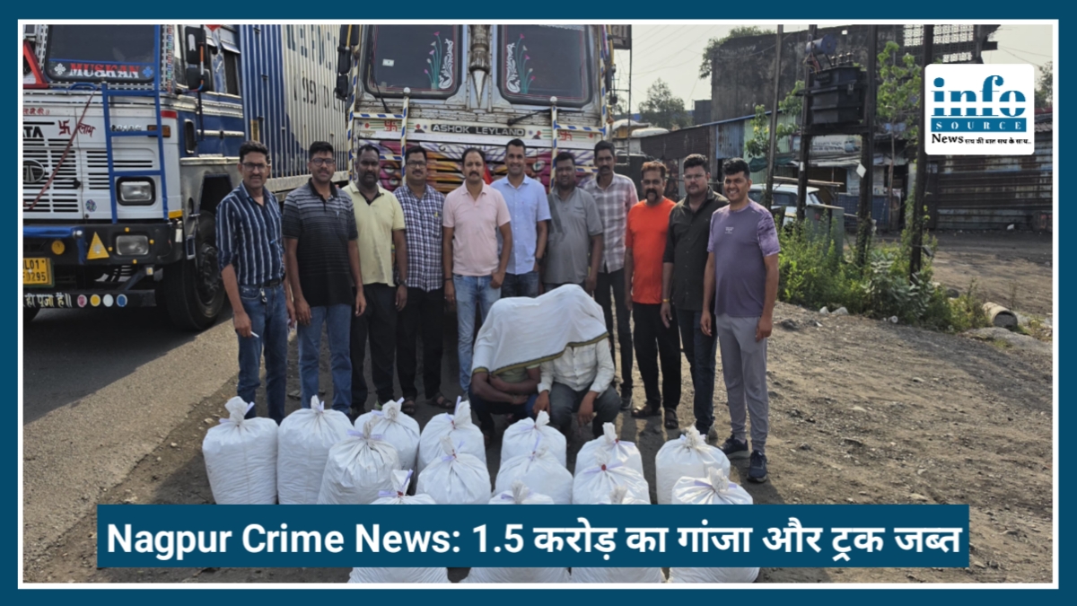 Nagpur Crime News: 1.5 करोड़ का गांजा और ट्रक जब्त, ओडिशा के दो आरोपी गिरफ्तार