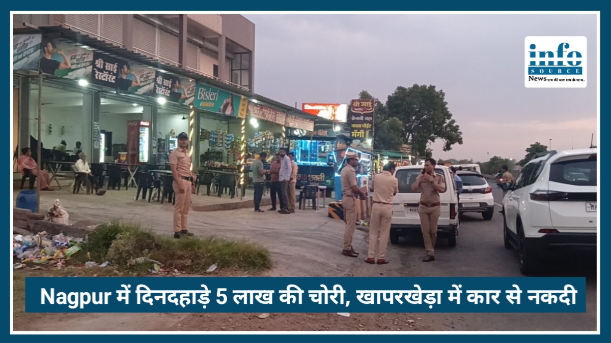Nagpur के Khaperkheda में दिनदहाड़े 5 लाख की चोरी, खापरखेड़ा में कार से नकदी लेकर फरार हुए बदमाश
