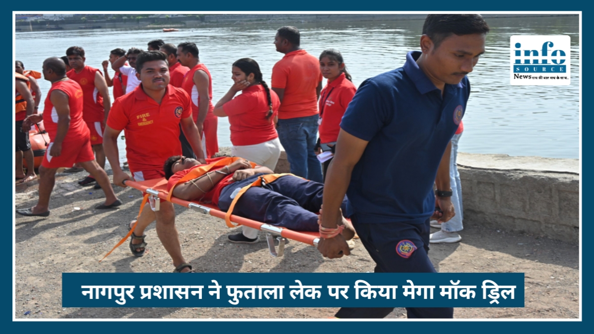 Monsoon 2026: Nagpur प्रशासन ने Futala Lake पर किया मेगा Mock Drill, बचाव व्यवस्था का परीक्षण